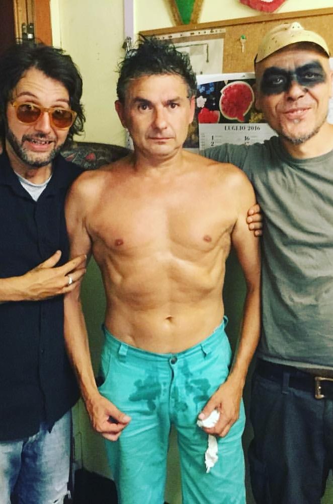 Sirio Martelli con il regista Alessandro Paci durante la realizzazione del videoclip di 'Vivere in Eterno'